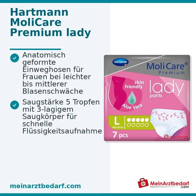 MoliCare Premium Lady Pants Gr. L Inkontinenzhose mittel