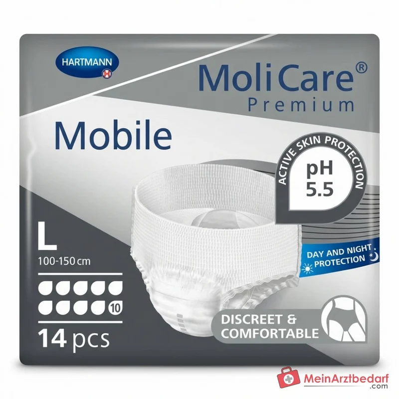 MoliCare Premium Mobile 10 Tropfen Einweghose Größe L, 14 St.