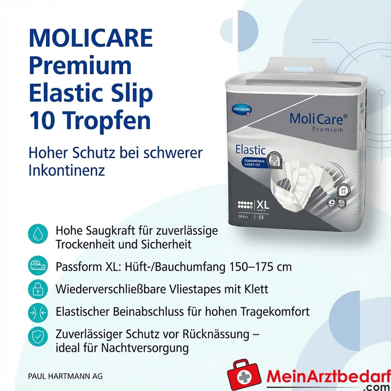 Molicare Premium Elastic Slip 10 Tropfen Gr. XL