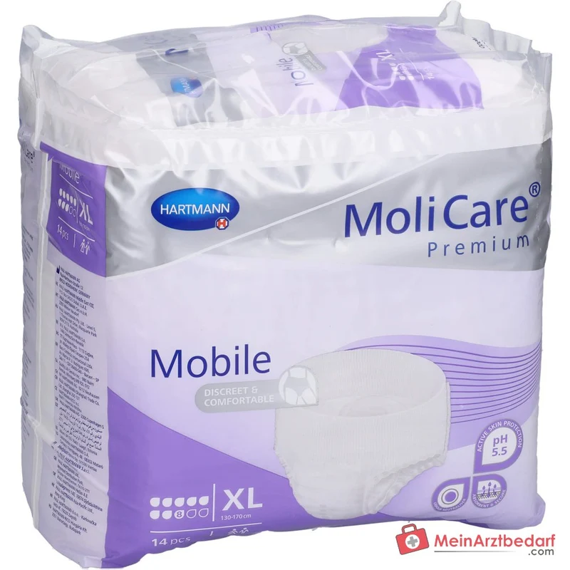 MoliCare Premium Mobile 8 Tropfen Einweghose XL, 56 St.