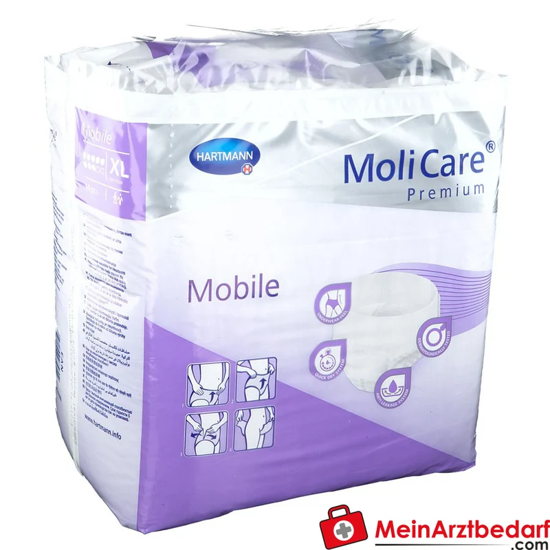 MoliCare Premium Mobile 8 Tropfen Einweghose XL, 56 St.