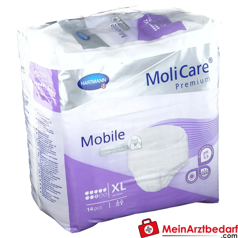 MoliCare Premium Mobile 8 Tropfen Einweghose XL, 56 St.