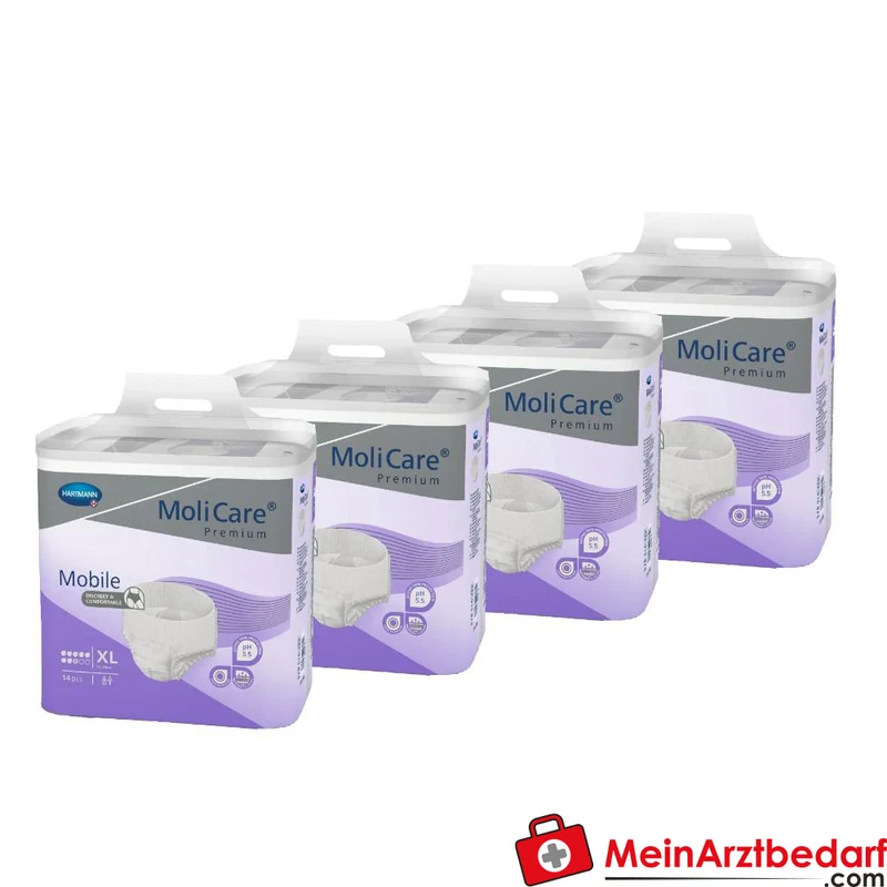 MoliCare Premium Mobile 8 Tropfen Einweghose XL, 56 St.