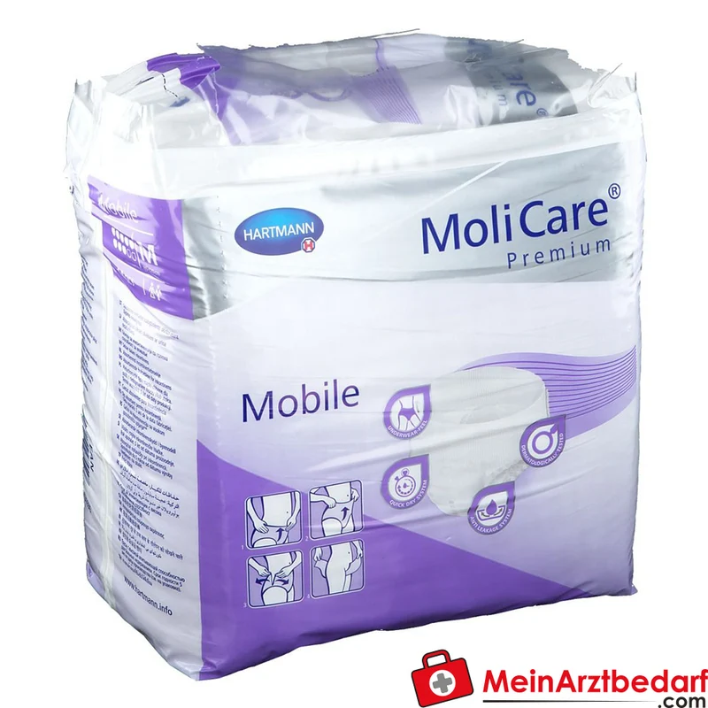 PAUL HARTMANN MoliCare Premium Mobile 8 Tropfen Einweghose, Größe M, 3x14 Stück