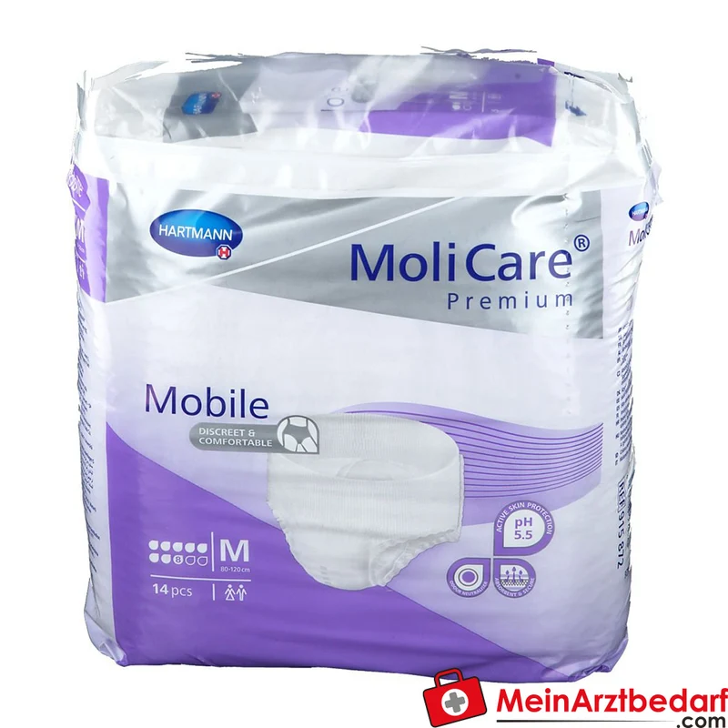 PAUL HARTMANN MoliCare Premium Mobile 8 Tropfen Einweghose, Größe M, 3x14 Stück