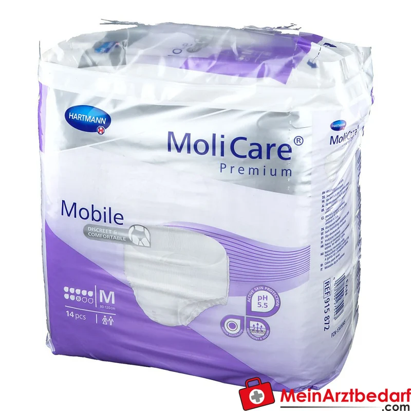 PAUL HARTMANN MoliCare Premium Mobile 8 Tropfen Einweghose, Größe M, 3x14 Stück