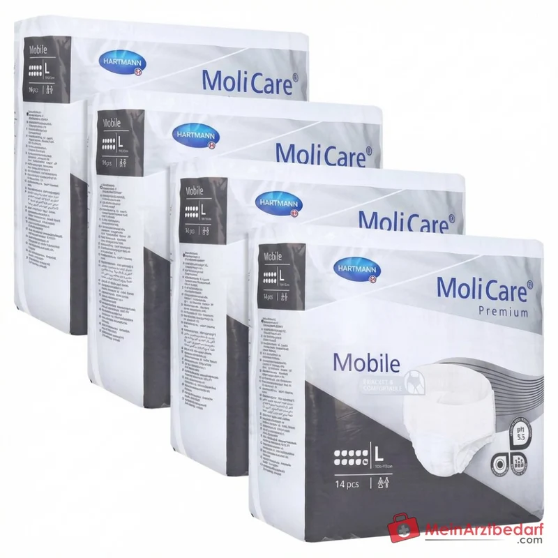 Hartmann MoliCare Premium Mobile 8 Tropfen Einweghose Größe L, 56 Stück