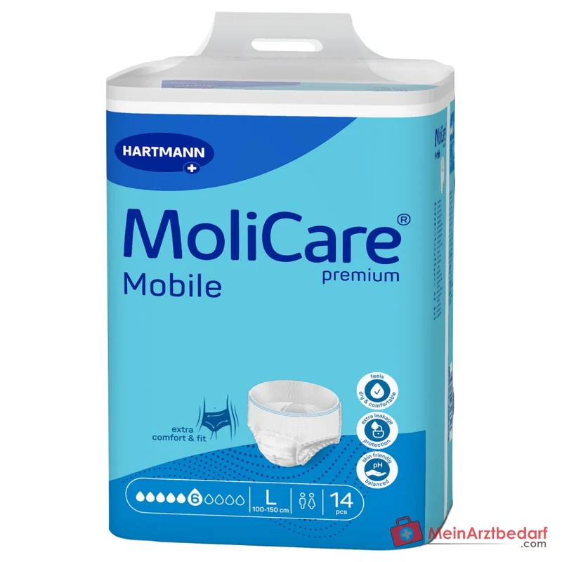 Hartmann MoliCare Premium Mobile 8 Tropfen Einweghose Größe L, 56 Stück