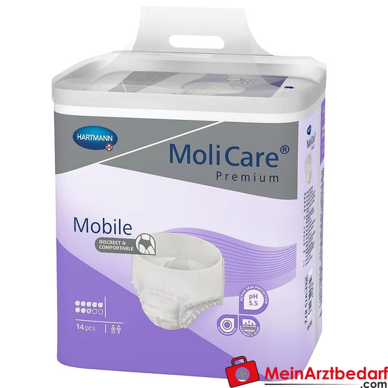 Hartmann MoliCare Premium Mobile 8 Tropfen Einweghose Größe L, 56 Stück