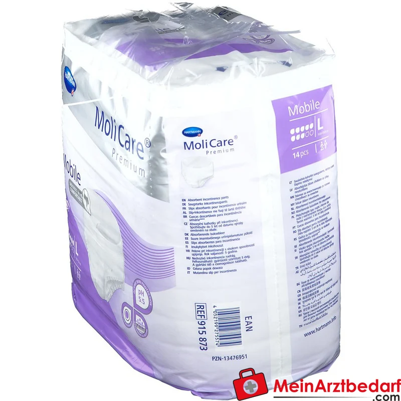 Hartmann MoliCare Premium Mobile 8 Tropfen Einweghose Größe L, 56 Stück