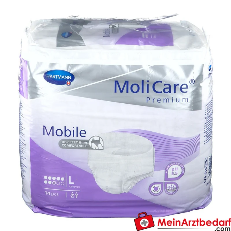 Hartmann MoliCare Premium Mobile 8 Tropfen Einweghose Größe L, 56 Stück