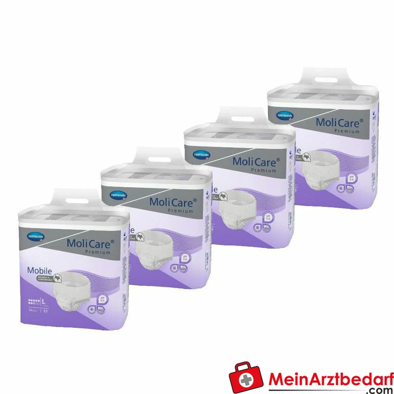 Hartmann MoliCare Premium Mobile 8 Tropfen Einweghose Größe L, 56 Stück