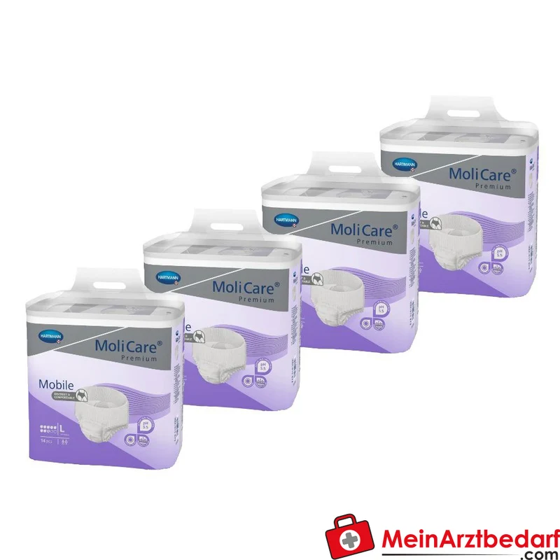 Hartmann MoliCare Premium Mobile 8 Tropfen Einweghose Größe L, 56 Stück