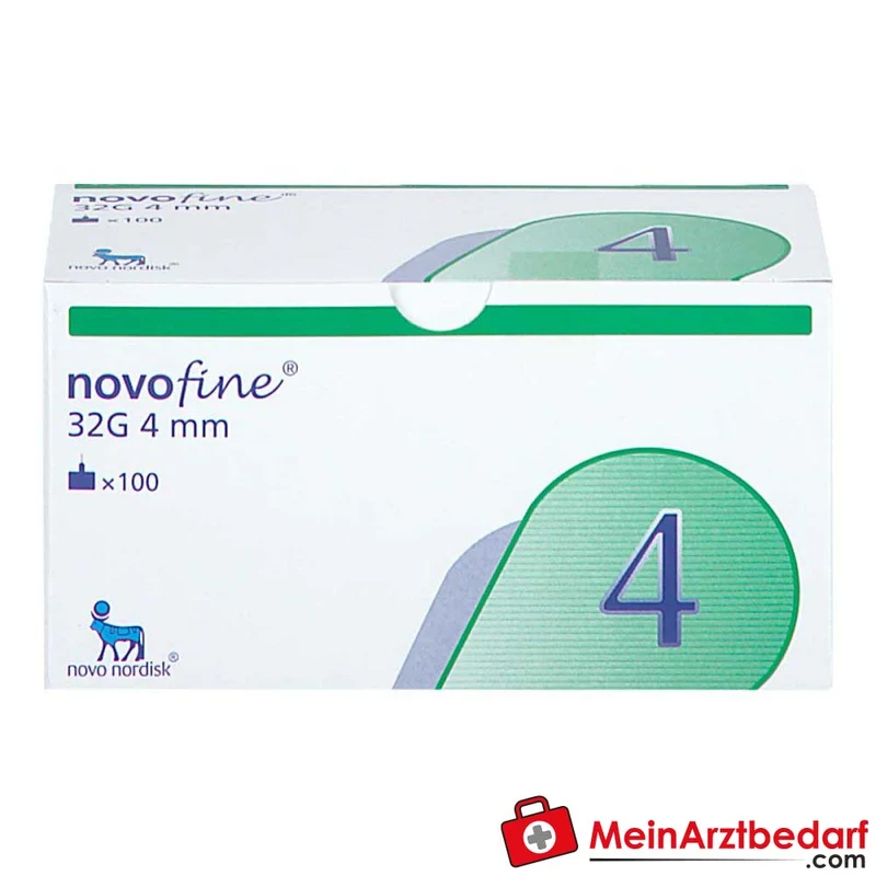 NovoFine Pen‑Nadeln 32G 4 mm Einzeln steril 100 Stück