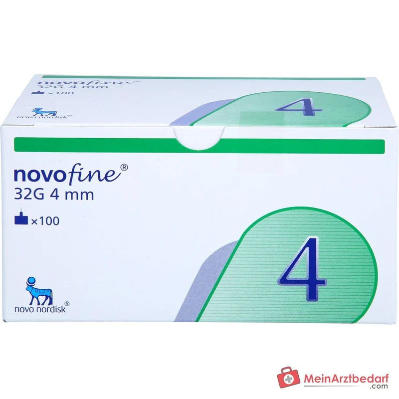 NovoFine Pen‑Nadeln 32G 4 mm Einzeln steril 100 Stück