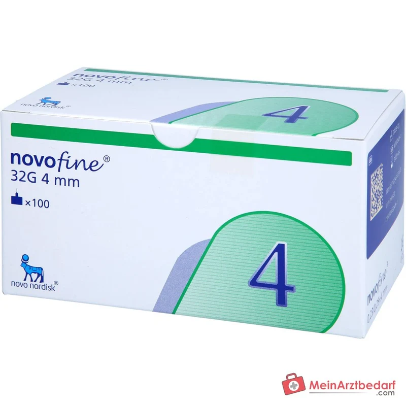 NovoFine Pen‑Nadeln 32G 4 mm Einzeln steril 100 Stück