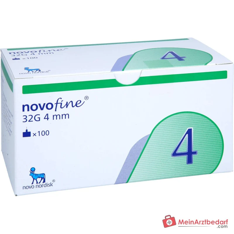 NovoFine Pen‑Nadeln 32G 4 mm Einzeln steril 100 Stück