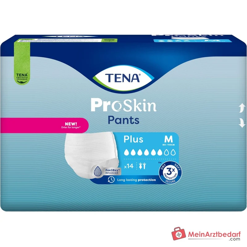 TENA Pants Plus M ConfioFit Einweghosen, 56 St. (4x14 St.)