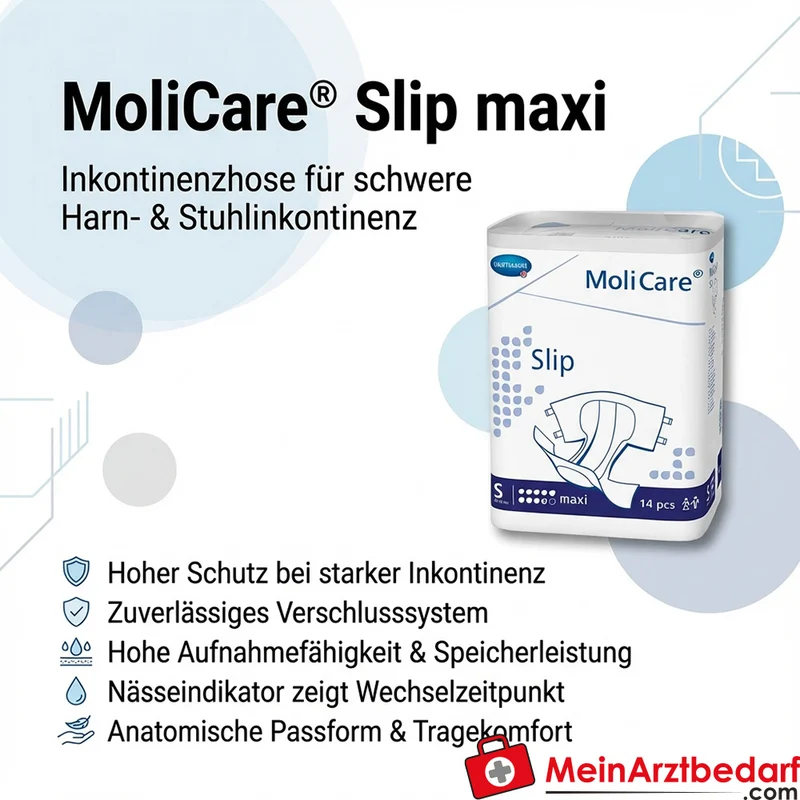 MoliCare Slip maxi 9 Tropfen Windelhose Größe M 14 Stück