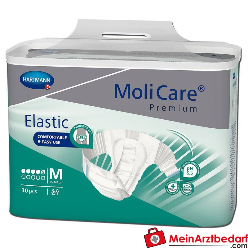 MoliCare Premium Elastic 5 Tropfen Inkontinenz-Slip Größe M (85–120 cm)