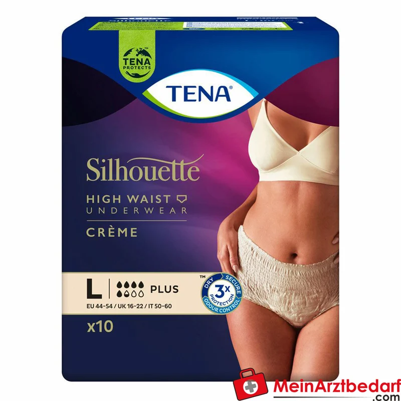 TENA Silhouette Plus Crème Inkontinenz-Pants Gr. L Einweghose