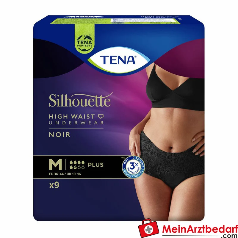 TENA Silhouette Plus Noir Inkontinenz-Pants M 9 Stück
