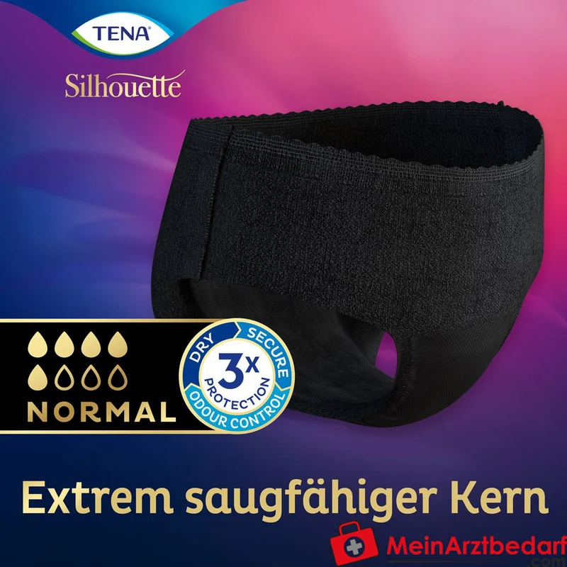 TENA Silhouette Normal Noir Inkontinenz-Pants L mittlere Saugkraft