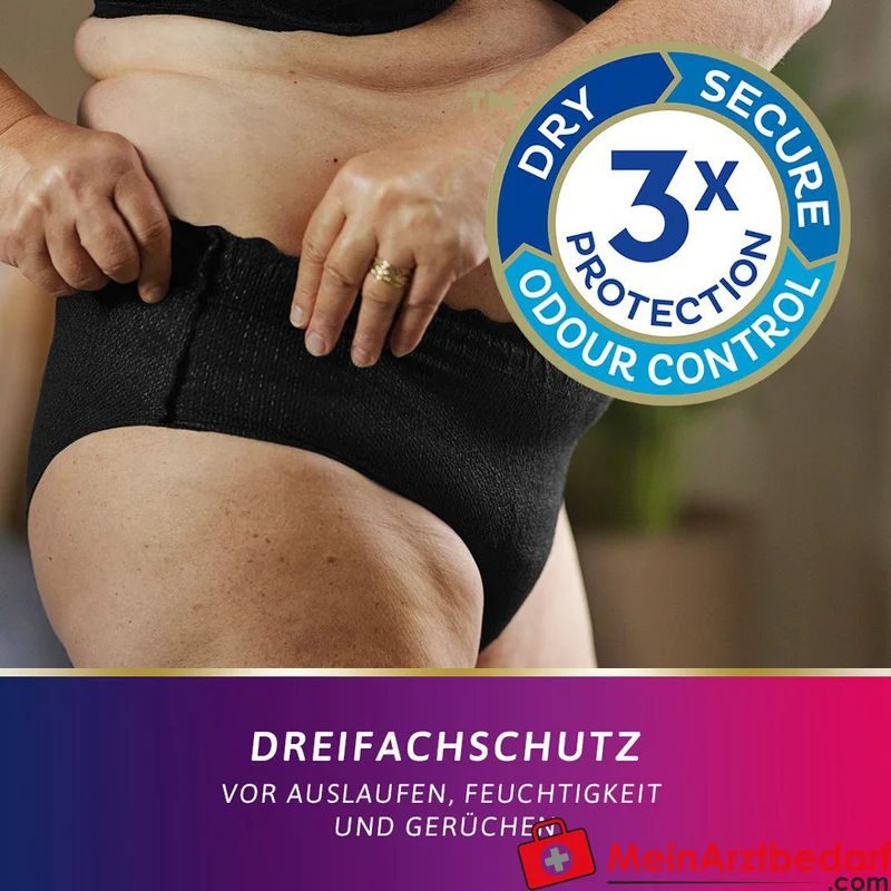TENA Silhouette Normal Noir Inkontinenz-Pants L mittlere Saugkraft