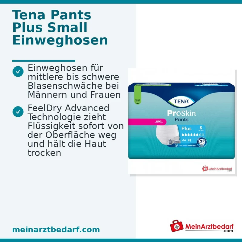 TENA Pants Plus Einweghose Gr. S Einmal-Hose Unisex