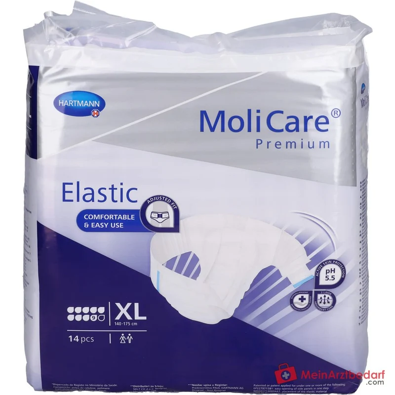 MOLICARE Premium Elastic Slip 9 Tropfen XL Inkontinenzslip 14 Stück