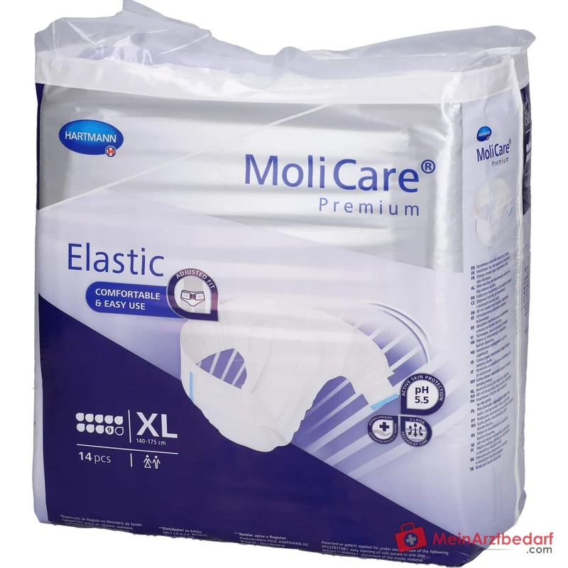 MOLICARE Premium Elastic Slip 9 Tropfen XL Inkontinenzslip 14 Stück