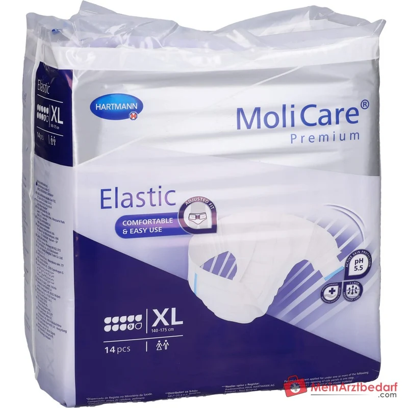 MOLICARE Premium Elastic Slip 9 Tropfen XL Inkontinenzslip 14 Stück