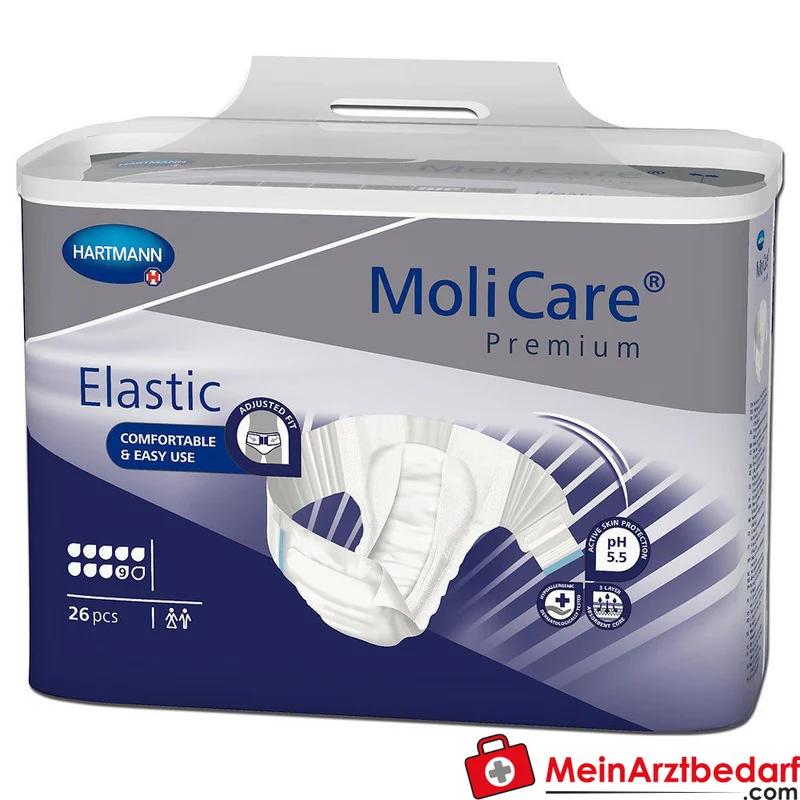 MOLICARE Premium Elastic 9 Tropfen Inkontinenzslip Gr. S (70-90 cm)