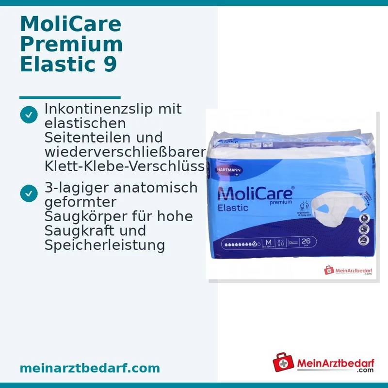MoliCare Premium Elastic 9 Tropfen Inkontinenz-Slip Größe M