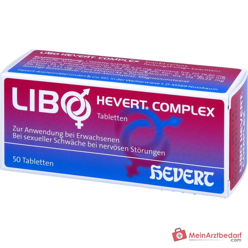 Hevert Libo Complex homöopathische Tabletten mit Acidum picrinicum und Damiana 100 Stück