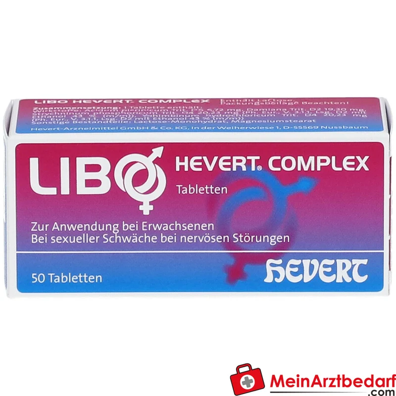 Hevert Libo Complex homöopathische Tabletten mit Acidum picrinicum und Damiana 100 Stück