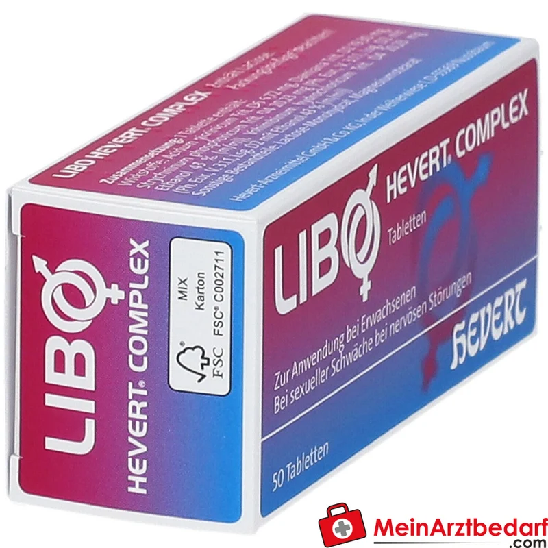 Hevert Libo Complex homöopathische Tabletten mit Acidum picrinicum und Damiana 100 Stück