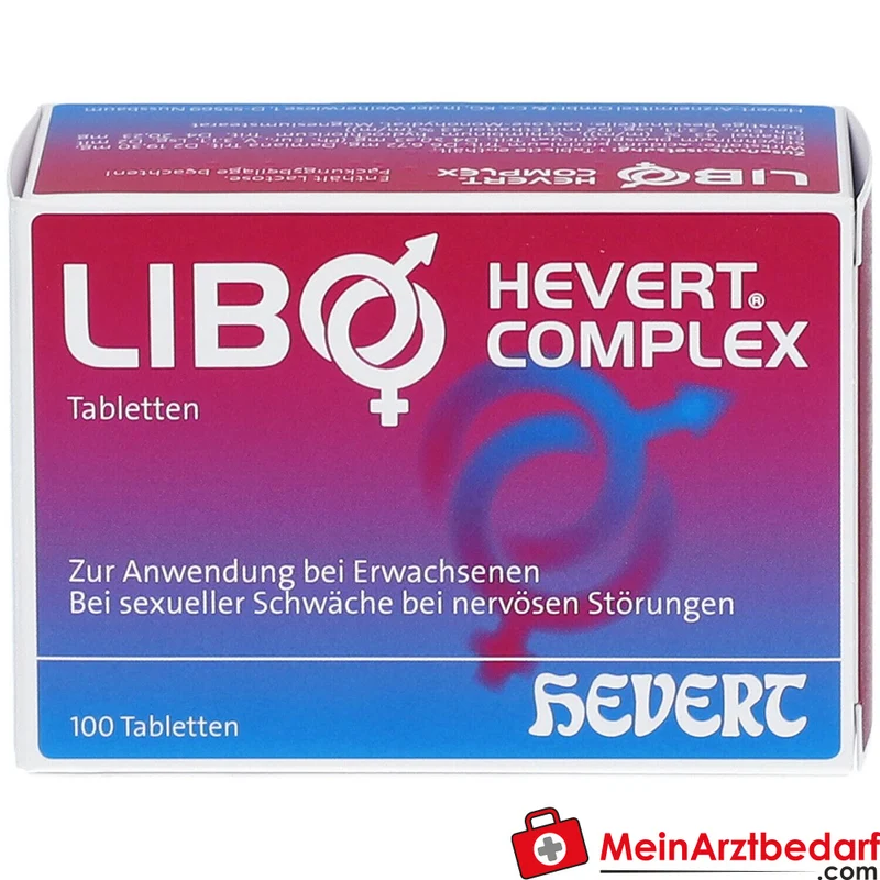 Hevert Libo Complex homöopathische Tabletten mit Acidum picrinicum und Damiana 100 Stück