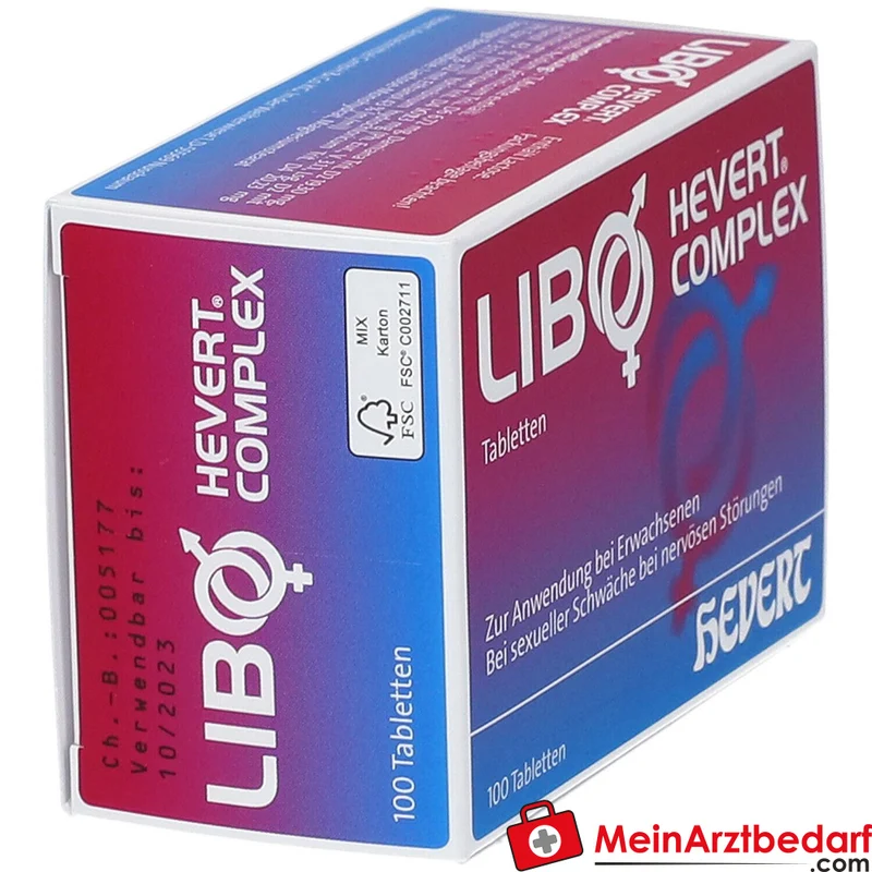 Hevert Libo Complex homöopathische Tabletten mit Acidum picrinicum und Damiana 100 Stück
