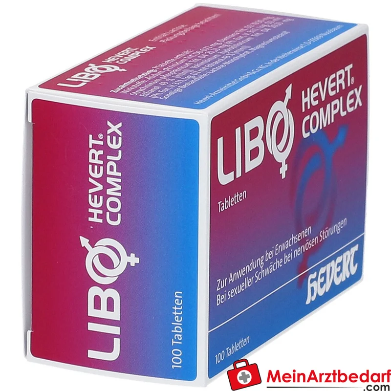 Hevert Libo Complex homöopathische Tabletten mit Acidum picrinicum und Damiana 100 Stück