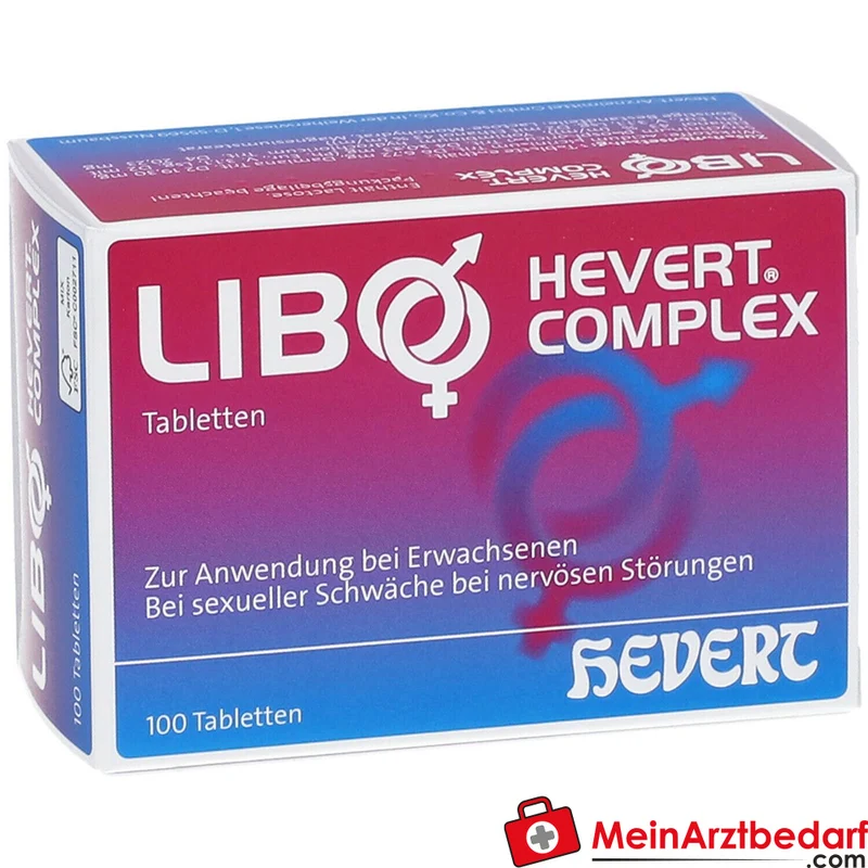 Hevert Libo Complex homöopathische Tabletten mit Acidum picrinicum und Damiana 100 Stück