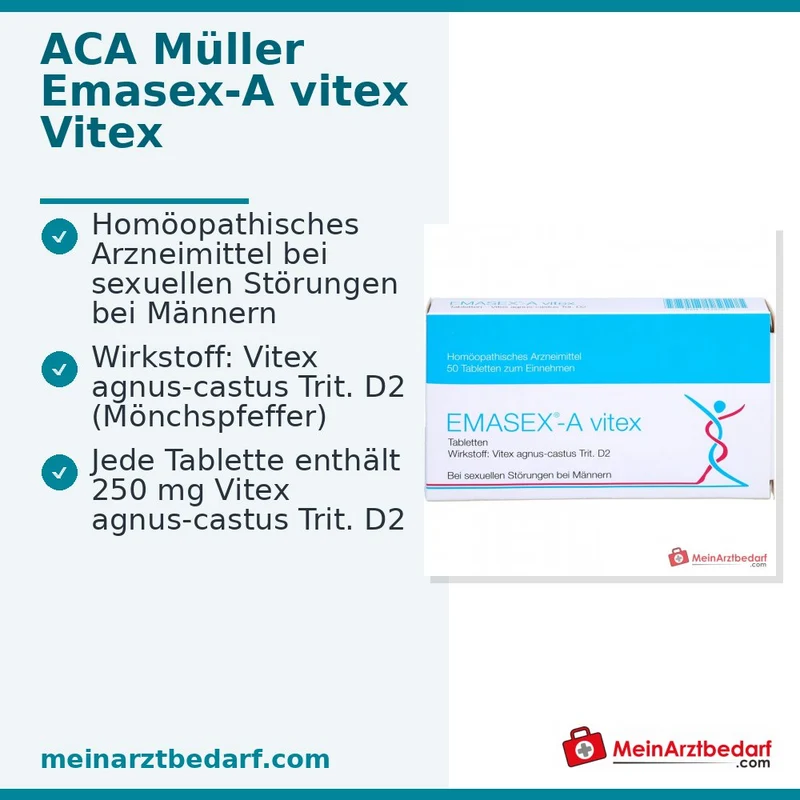 EMASEX-A vitex Vitex agnus-castus Tabletten 50 Stück