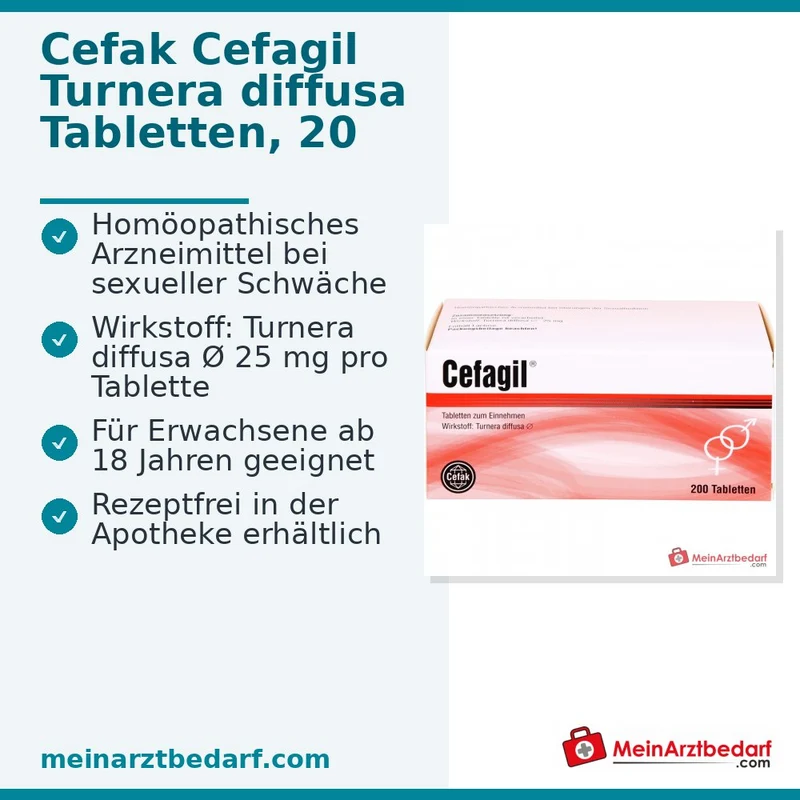 Cefagil 25 mg Turnera diffusa Urtinktur Tabletten 100 St
