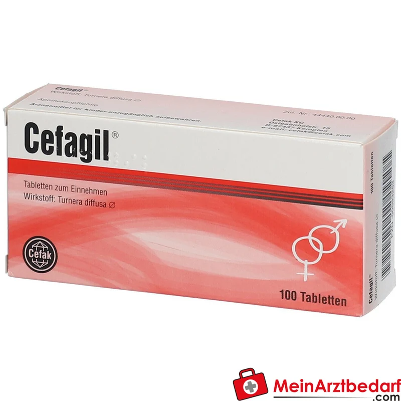 Cefagil 25 mg Turnera diffusa Urtinktur Tabletten 100 St