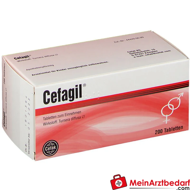 Cefagil 25 mg Turnera diffusa Urtinktur Tabletten 100 St