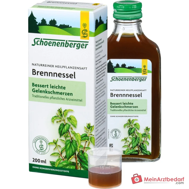 Schoenenberger Naturreiner Heilpflanzensaft Brennnessel Brennnesselkraut-Presssaft Saft, 200 ml