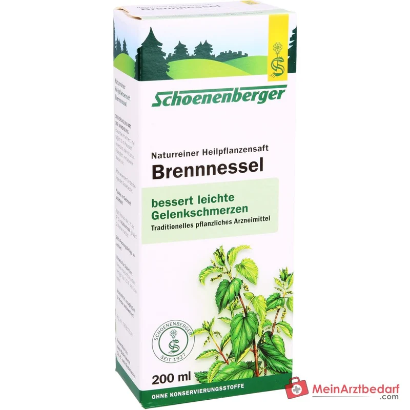 Schoenenberger Naturreiner Heilpflanzensaft Brennnessel Brennnesselkraut-Presssaft Saft, 200 ml