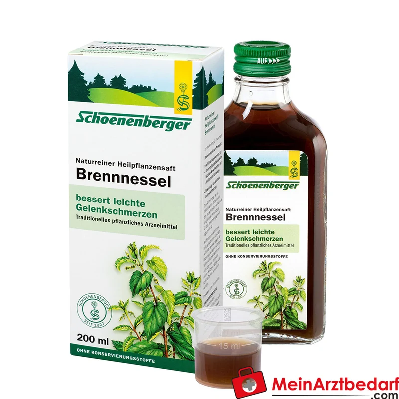 Schoenenberger Naturreiner Heilpflanzensaft Brennnessel Brennnesselkraut-Presssaft Saft, 200 ml