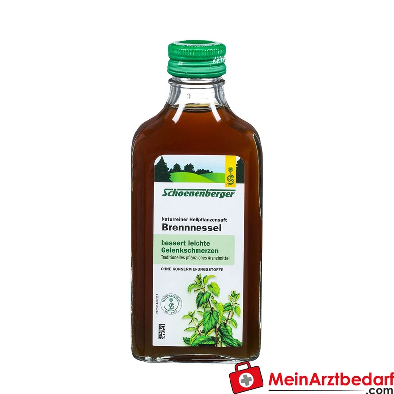 Schoenenberger Naturreiner Heilpflanzensaft Brennnessel Brennnesselkraut-Presssaft Saft, 200 ml