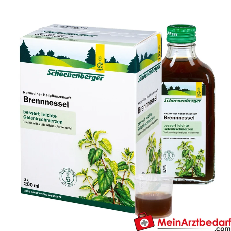 Schoenenberger Naturreiner Heilpflanzensaft Brennnessel Brennnesselkraut-Presssaft Saft, 200 ml